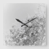 KUNST UND DESIGN DER Wall-Clock-KUNST Quadratische Wanduhr (Vorderseite)