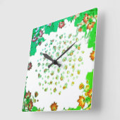 KUNST UND DESIGN DER Wall-Clock-KUNST Quadratische Wanduhr (Winkel)