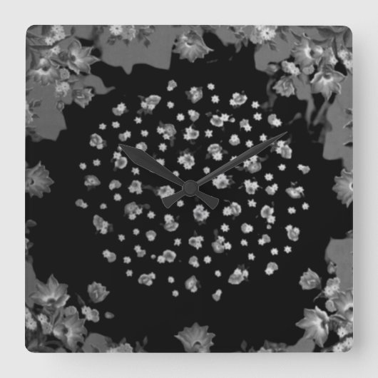 KUNST UND DESIGN DER Wall-Clock-KUNST Quadratische Wanduhr (Vorderseite)