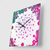KUNST UND DESIGN DER Wall-Clock-KUNST Quadratische Wanduhr (Winkel)