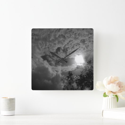 KUNST UND DESIGN DER Wall-Clock-KUNST Quadratische Wanduhr (Zuhause)