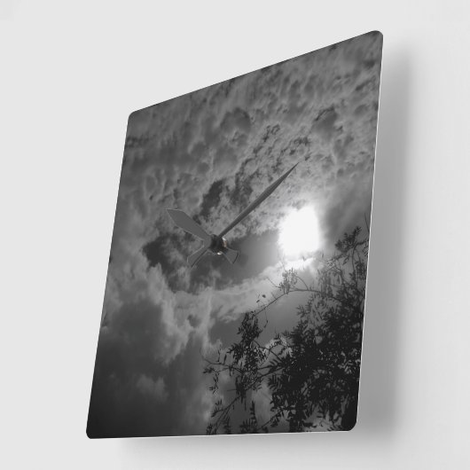 KUNST UND DESIGN DER Wall-Clock-KUNST Quadratische Wanduhr (Winkel)