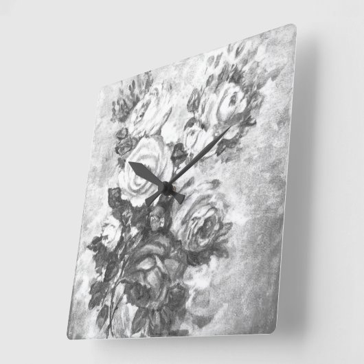 KUNST UND DESIGN DER Wall-Clock-KUNST Quadratische Wanduhr (Winkel)