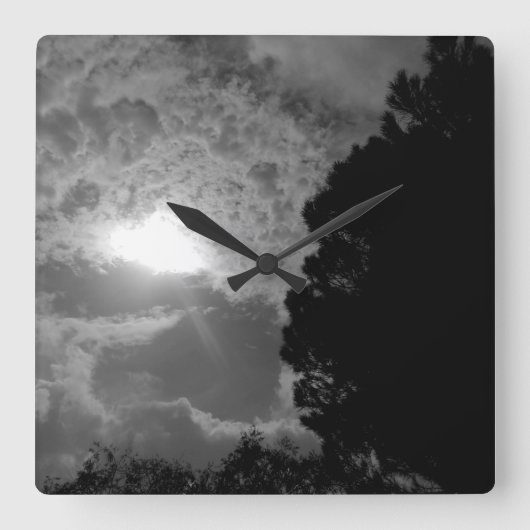 KUNST UND DESIGN DER Wall-Clock-KUNST Quadratische Wanduhr (Vorderseite)