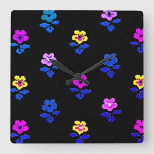 KUNST UND DESIGN DER Wall-Clock-KUNST Quadratische Wanduhr