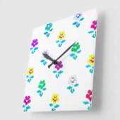 KUNST UND DESIGN DER Wall-Clock-KUNST Quadratische Wanduhr (Winkel)