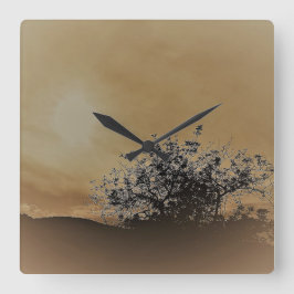 KUNST UND DESIGN KLICKEN QUADRATISCHE WANDUHR