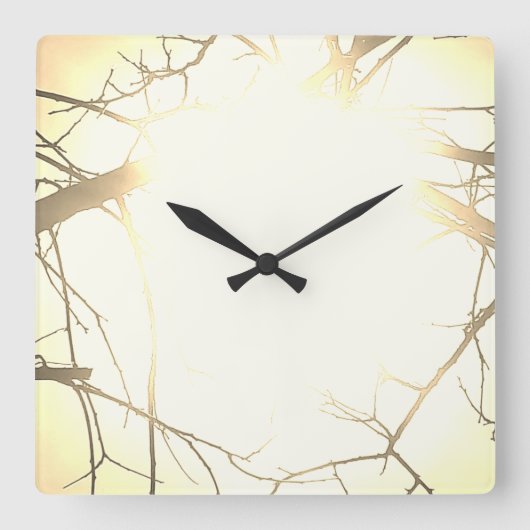 KUNST UND DESIGN KLICKEN QUADRATISCHE WANDUHR (Vorderseite)