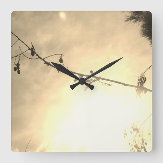 KUNST UND DESIGN KLICKEN QUADRATISCHE WANDUHR (Vorderseite)