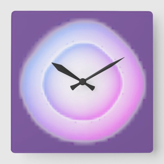 KUNST UND DESIGN KLICKEN QUADRATISCHE WANDUHR (Vorderseite)