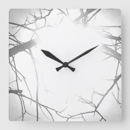 KUNST UND DESIGN KLICKEN QUADRATISCHE WANDUHR