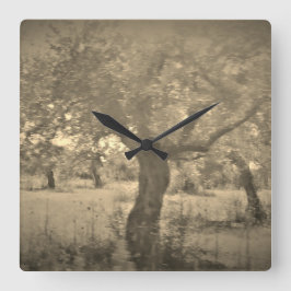 KUNST UND DESIGN KLICKEN QUADRATISCHE WANDUHR