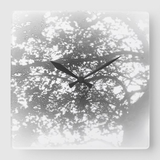 KUNST UND DESIGN KLICKEN QUADRATISCHE WANDUHR (Vorderseite)