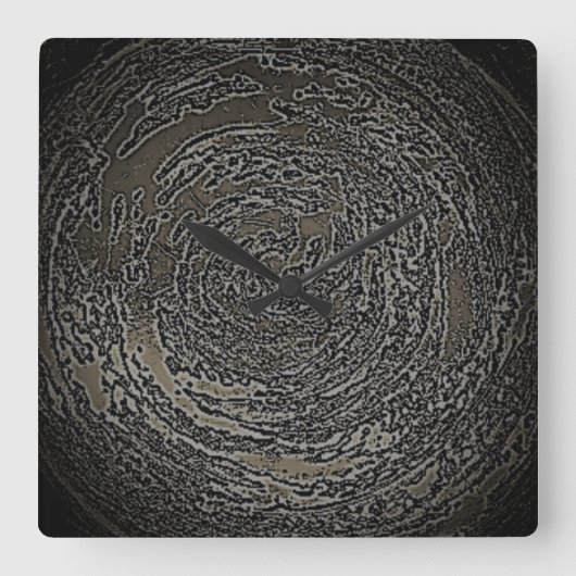 KUNST UND DESIGN KLICKEN QUADRATISCHE WANDUHR (Vorderseite)