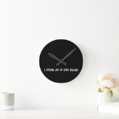 KUNST UND DESIGN KLICKEN RUNDE WANDUHR (Zuhause)