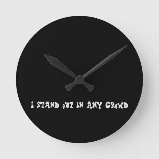 KUNST UND DESIGN KLICKEN RUNDE WANDUHR (Vorderseite)