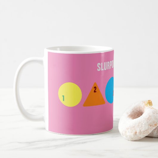 KUNST- UND DESIGN-TASSE KAFFEETASSE (Mit Donut)
