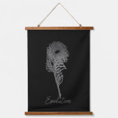 KUNST UND DESIGN VON HOLZTOPPESTRE WANDTEPPICH MIT HOLZRAHMEN (Vorderseite)