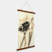 KUNST UND DESIGN VON HOLZTOPPESTRE WANDTEPPICH MIT HOLZRAHMEN (Gewinkelt)