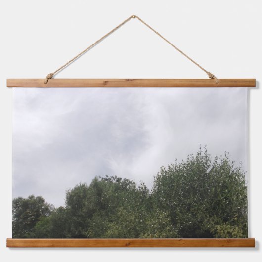 KUNST UND DESIGN VON HOLZTOPPESTRE WANDTEPPICH MIT HOLZRAHMEN (Vorderseite)