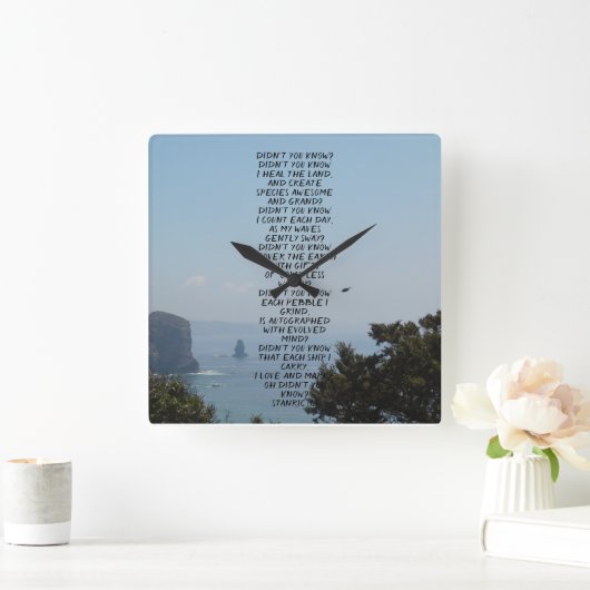 KUNST- UND DESIGN-WANDEL QUADRATISCHE WANDUHR (Zuhause)