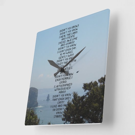 KUNST- UND DESIGN-WANDEL QUADRATISCHE WANDUHR (Winkel)