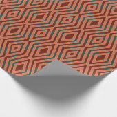 Kunst und Farbe im Stammesmuster des amerikanische Geschenkpapier (Ecke)