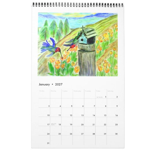 Kunst und Fotografie 24 Monate Kalender (Jan 2027)