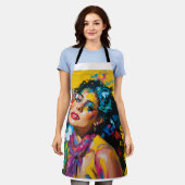 Kunst und Frauen Schürze (Getragen)