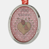 Kunst und Garland Valentinstag Silbernes Ornament (Links)