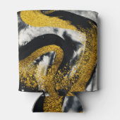Kunst und Gold: Schwarzer Strom Dosenkühler (Rückseite)