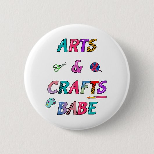 Kunst und Handwerk Babe Button (Vorderseite)