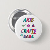 Kunst und Handwerk Babe Button (Vorne & Hinten)