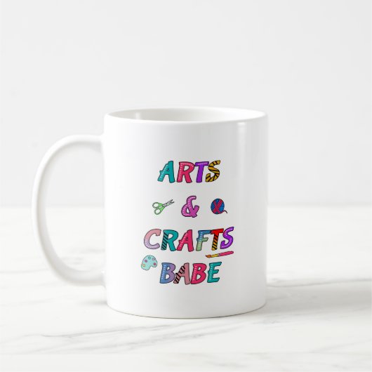 Kunst und Handwerk Babe Kaffeetasse (Links)