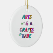 Kunst und Handwerk Babe Keramik Ornament (Rechts)