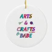 Kunst und Handwerk Babe Keramik Ornament (Hinten)