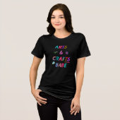 Kunst und Handwerk Babe Tri-Blend Shirt (Vorderseite voll)