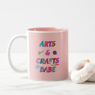 Kunst und Handwerk Babe Zweifarbige Tasse