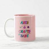 Kunst und Handwerk Babe Zweifarbige Tasse (Links)