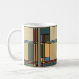 Kunst und Handwerk: Gefasstes geometrisches Muster Kaffeetasse