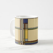 Kunst und Handwerk: Geometrisches Muster Kaffeetasse (Vorderseite Links)