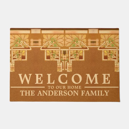 Kunst und Handwerk, Handwerker oder Mission Style  Fußmatte (Vorderseite)