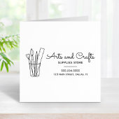 Kunst und Handwerk liefert Geschäftsinformationen Gummistempel