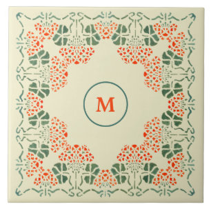 Kunst und Handwerk oder Handwerker Blumenstift Fliese