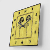 Kunst und Handwerk Quadratische Wanduhr (Winkel)