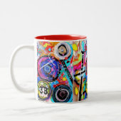 Kunst und Handwerk Zweifarbige Tasse (Links)