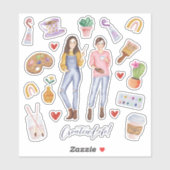 Kunst und Kultur Kunstmuseum Aufkleber (Blatt)