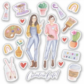 Kunst und Kultur Kunstmuseum Aufkleber (Vorderseite)