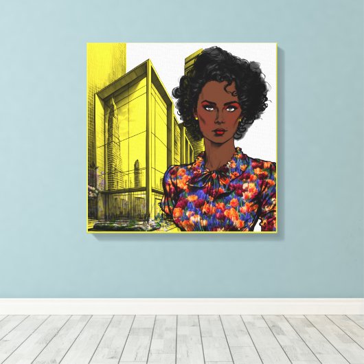 Kunst und Kunst Leinwanddruck (Insitu (Holzboden))