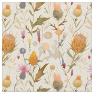 Kunst und Kunsthandwerk schottische Wildblume-Desi Stoff